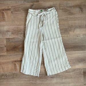 Anthropologie wide leg line pants